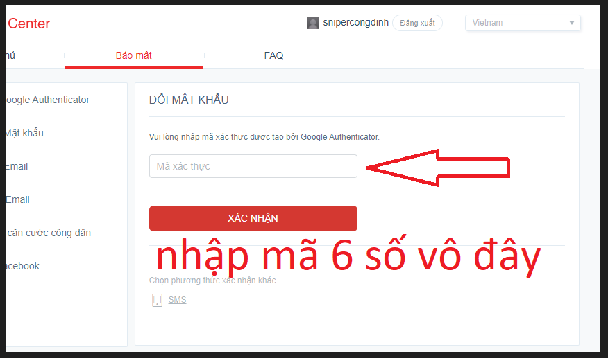 Cách thay đổi mật khẩu Liên Quân Mobile bằng mã 2FA